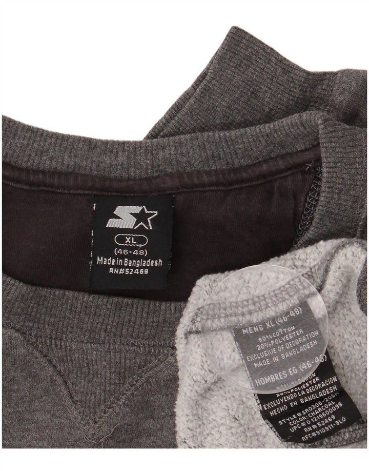 Starter Herre Sweatshirt Jumper UK 46/48 XL Grå Bomuld