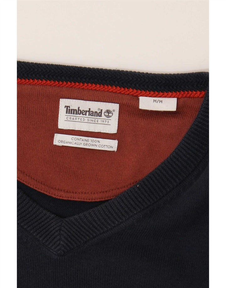 Timberland Herre V-hals sweater Medium marineblå bomuld