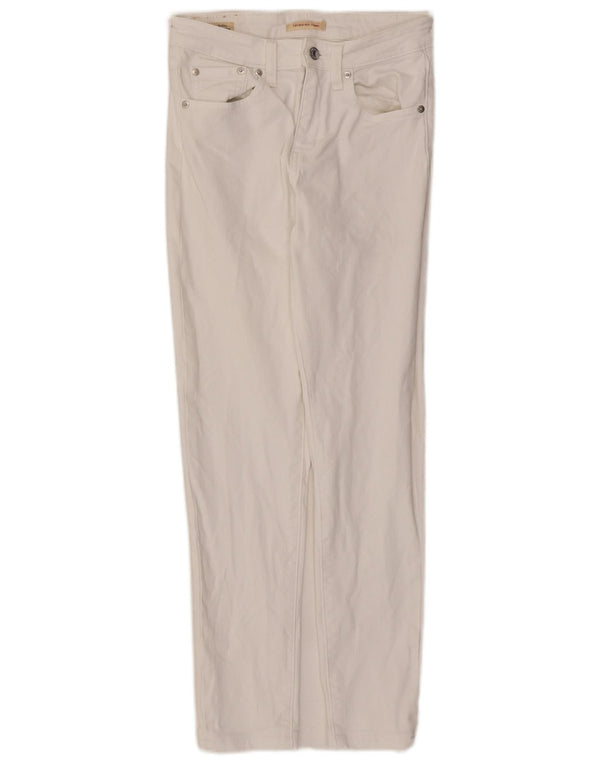 Levi's Dame 721 Skinny Jeans med høj talje W26 L28 hvid bomuld
