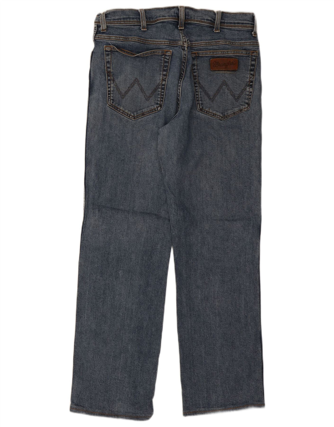 Wrangler Herre Texas Straight Jeans W34 L29 Blå Bomuld