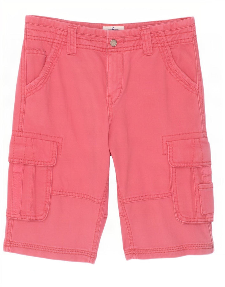 Fat Face Boys Cargo Shorts 10-11 år W25 Pink Bomuld