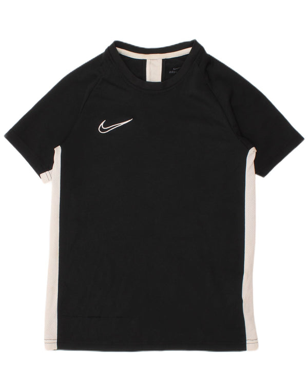 Nike Boys Dri Fit T-Shirt Top 10-11 år Medium Sort Colourblock