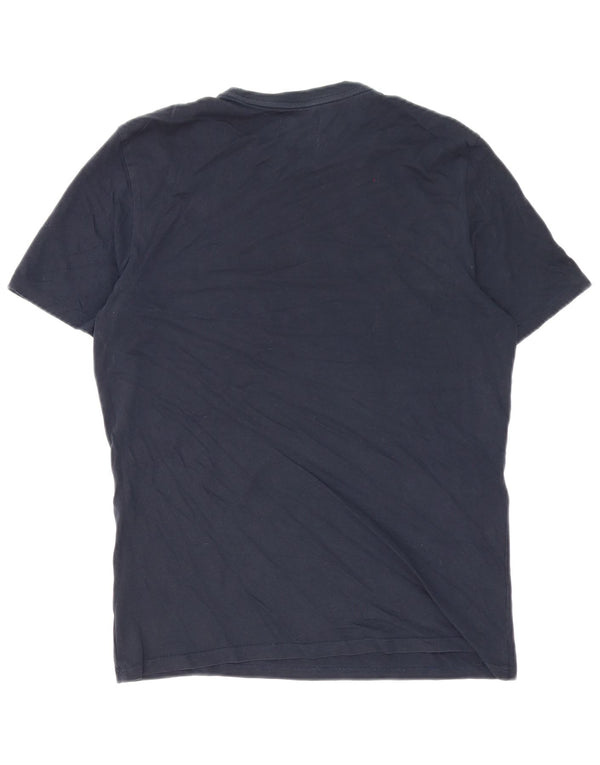 Calvin Klein Herre T-shirt Top Lille marineblå bomuld