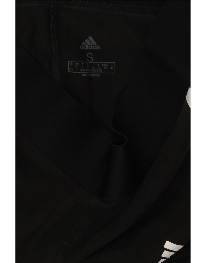ADIDAS Womens Leggings UK 8/10 Small  Black Cotton Vintage Adidas and Second-Hand Adidas from Messina Hembry 