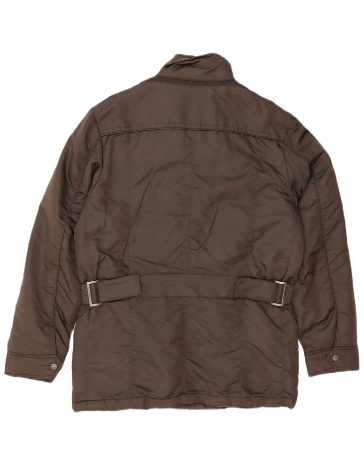 GEOX Mens Respira Padded Jacket UK 36 Small Brown Polyamide