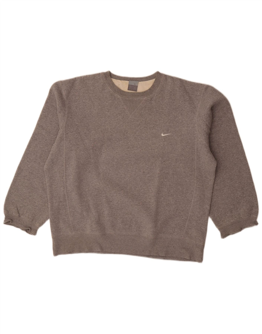 Nike Sweatshirt-trøje til mænd UK 42/44 Large Grå Flecked