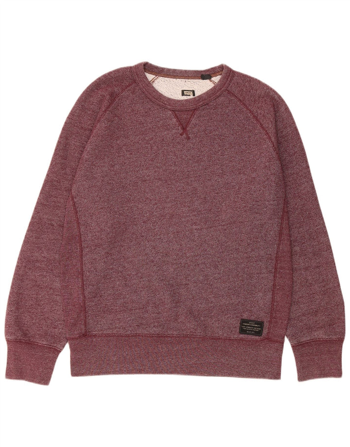 Levi's Herre sweatshirt Jumper Medium Bourgogne bomuld