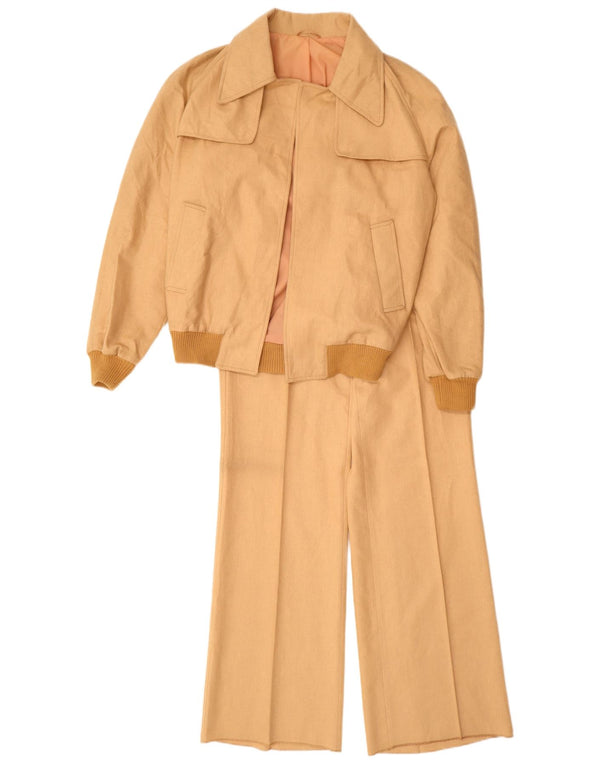 VINTAGE Dame 2-delt sæt UK 12 Medium W28 L34 Beige