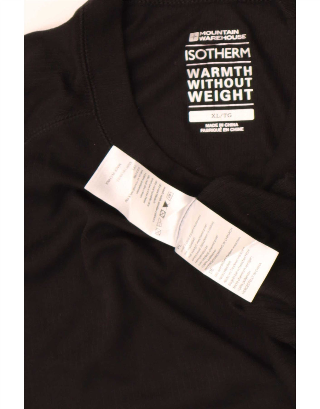 Mountain Warehouse Dame T-Shirt Top UK 18 XL Sort Polyester