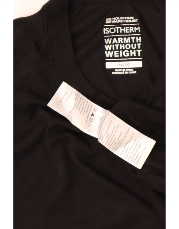 Mountain Warehouse Dame T-Shirt Top UK 18 XL Sort Polyester