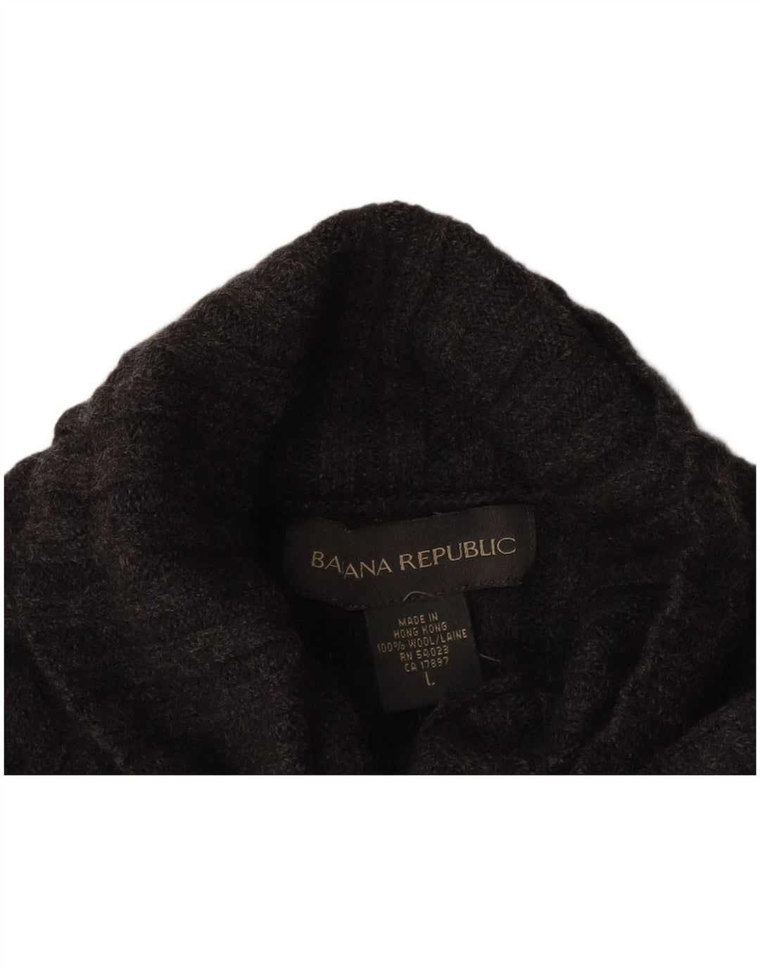 Banana Republic Herre rullehals sweater stor grå uld