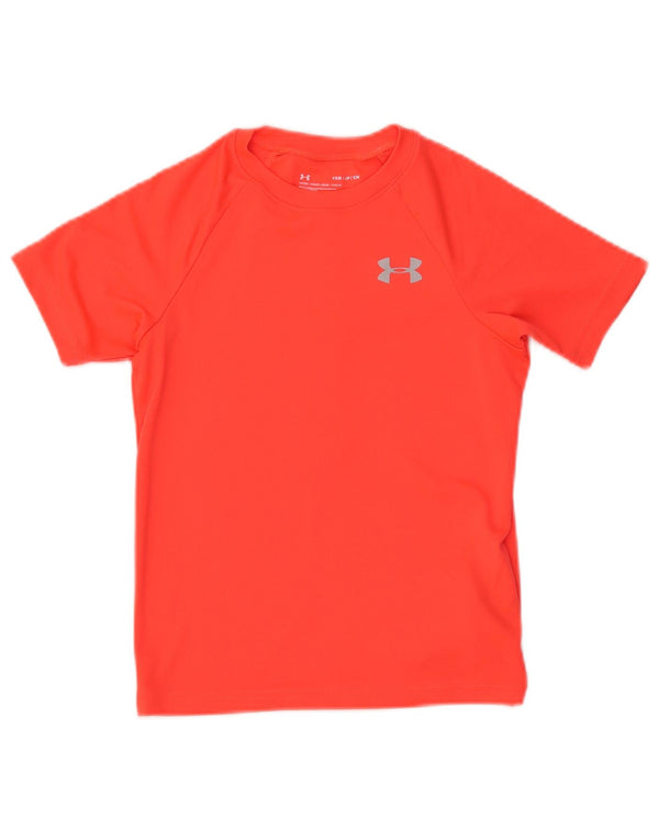 UNDER ARMOUR Piger Loose Fit Grafisk T-Shirt Top 7-8 År Lille Orange