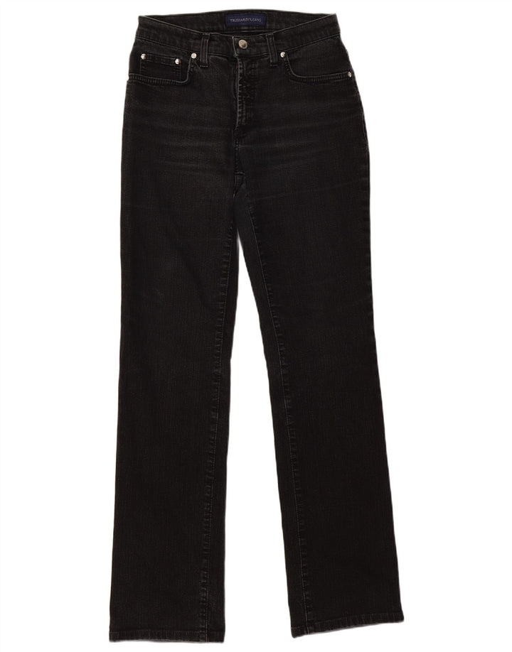 Trussardi lige jeans til kvinder W27 L30 sort bomuld