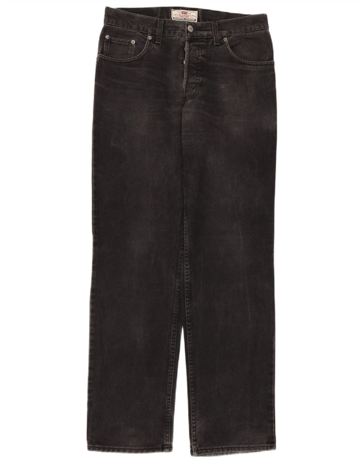 Levi's Straight Jeans til mænd W33 L34 Sort bomuld
