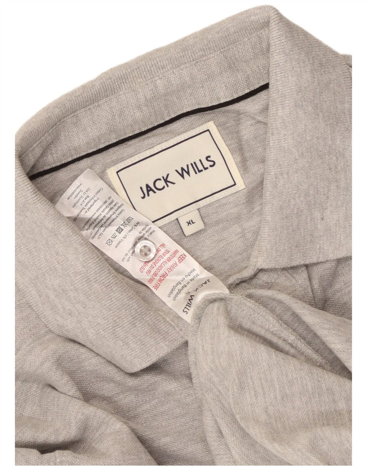 Jack Wills herre poloshirt XL grå bomuld