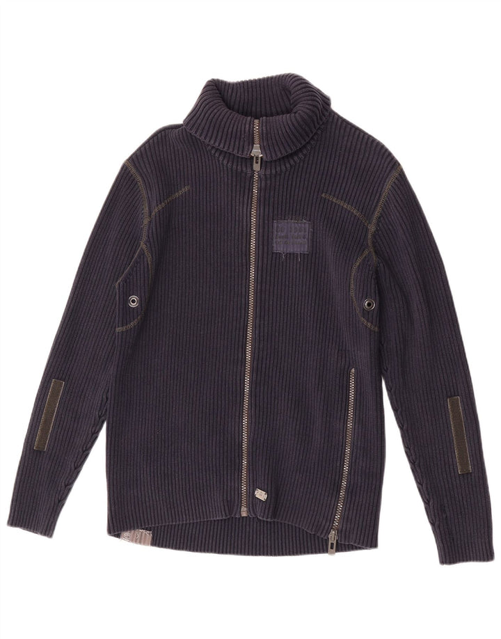 G-Star Herre 3301 Cardigan Sweater Stor Marineblå Bomuld