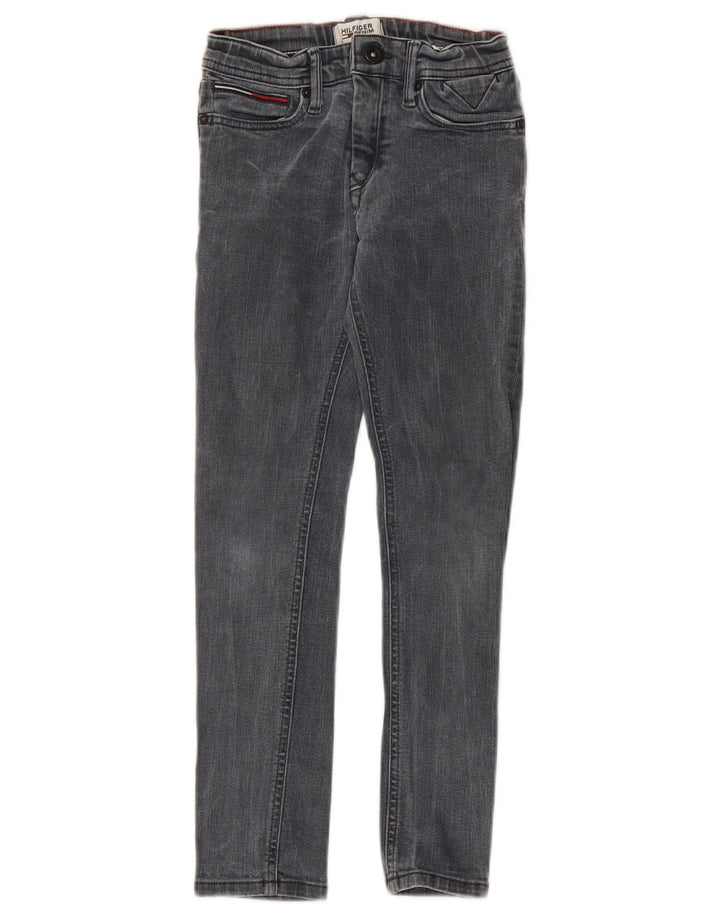 TOMMY HILFIGER Piger Skinny Jeans 7-8 år W20 L22 Grå Bomuld
