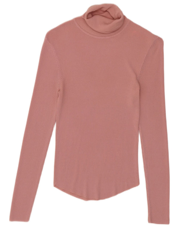 Zara Dame Top Langærmet UK 8 Lille Pink
