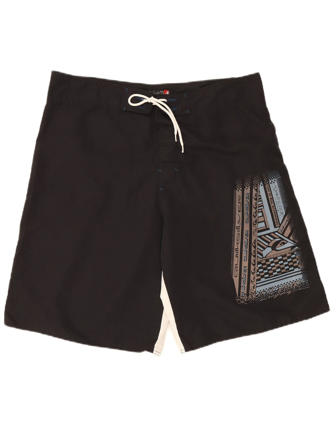 Quiksilver grafiske badeshorts til mænd Stor sort farveblok