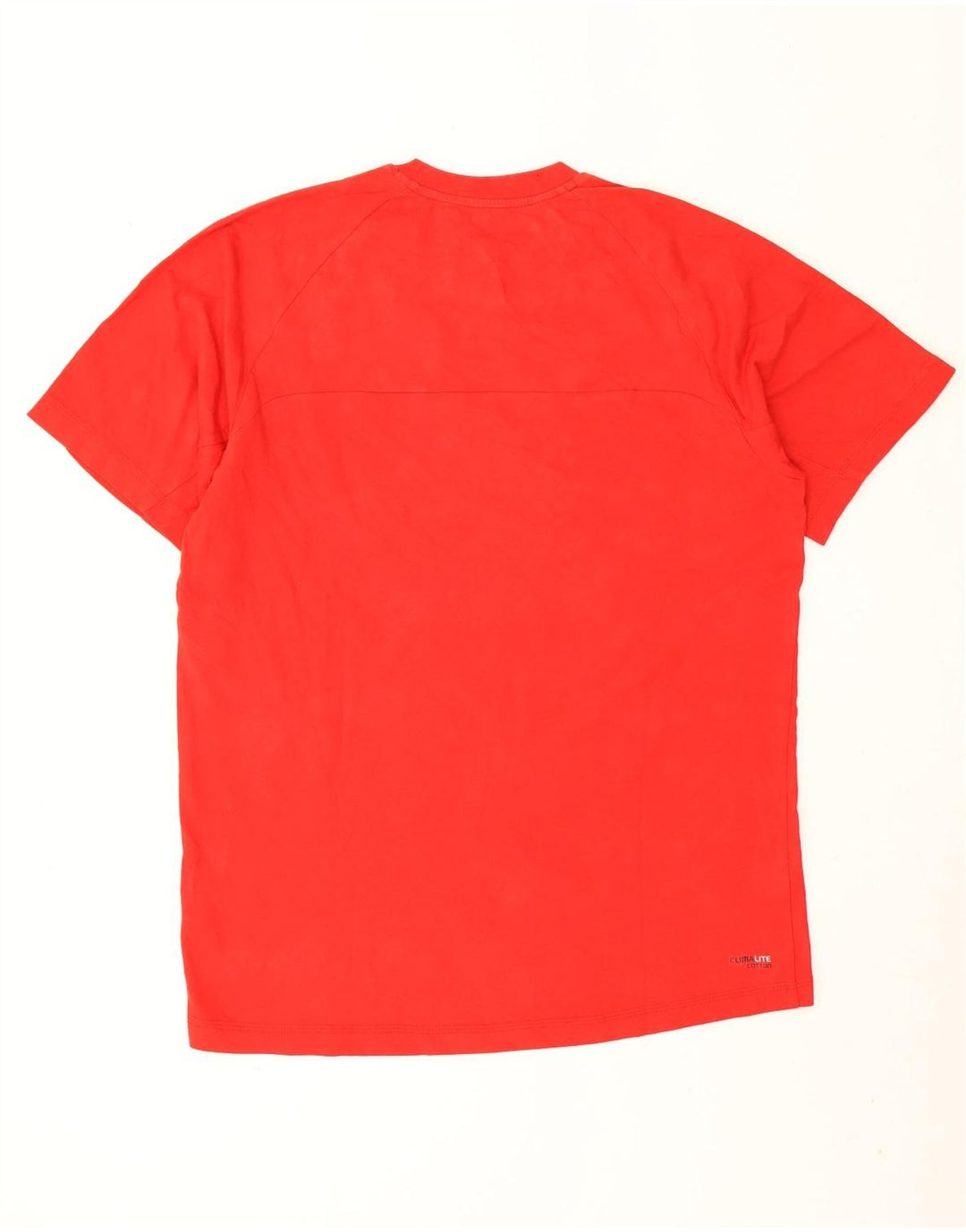 Adidas Herre Climalite T-Shirt Top Stor Rød Bomuld