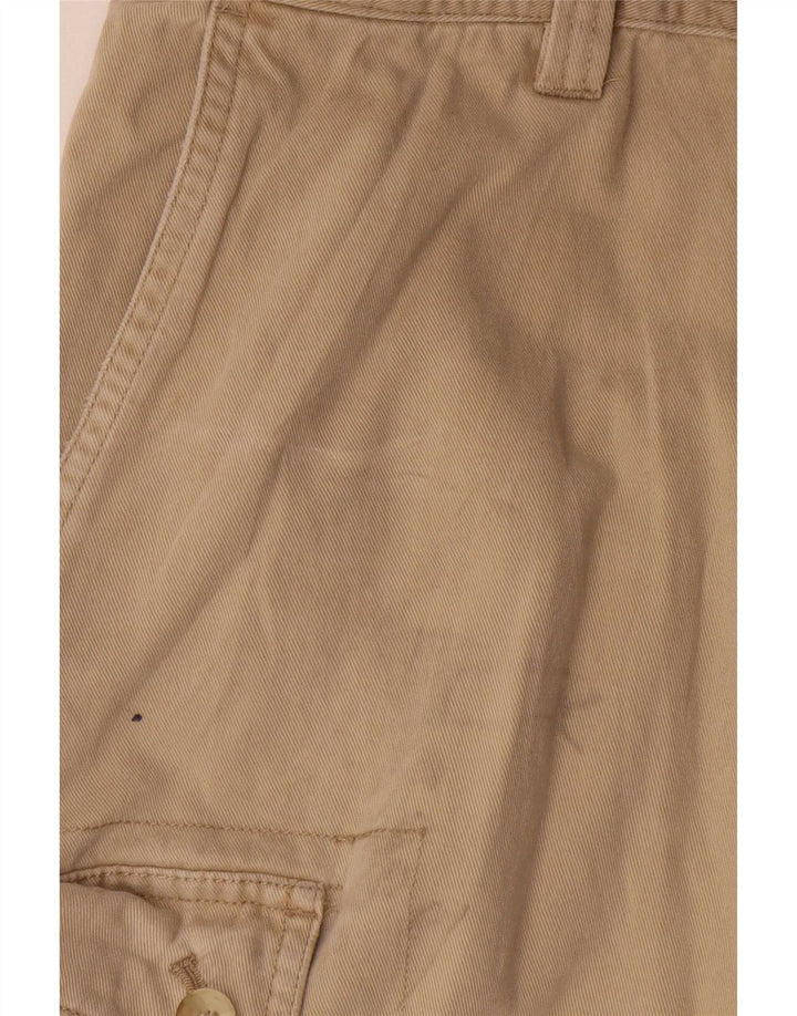 Izod Herre Cargo Shorts W40 XL Beige Bomuld