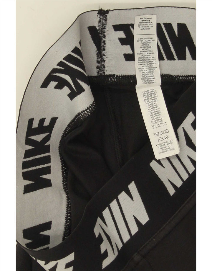 Nike Dame Grafiske Leggings UK 8 Small Black Bomuld