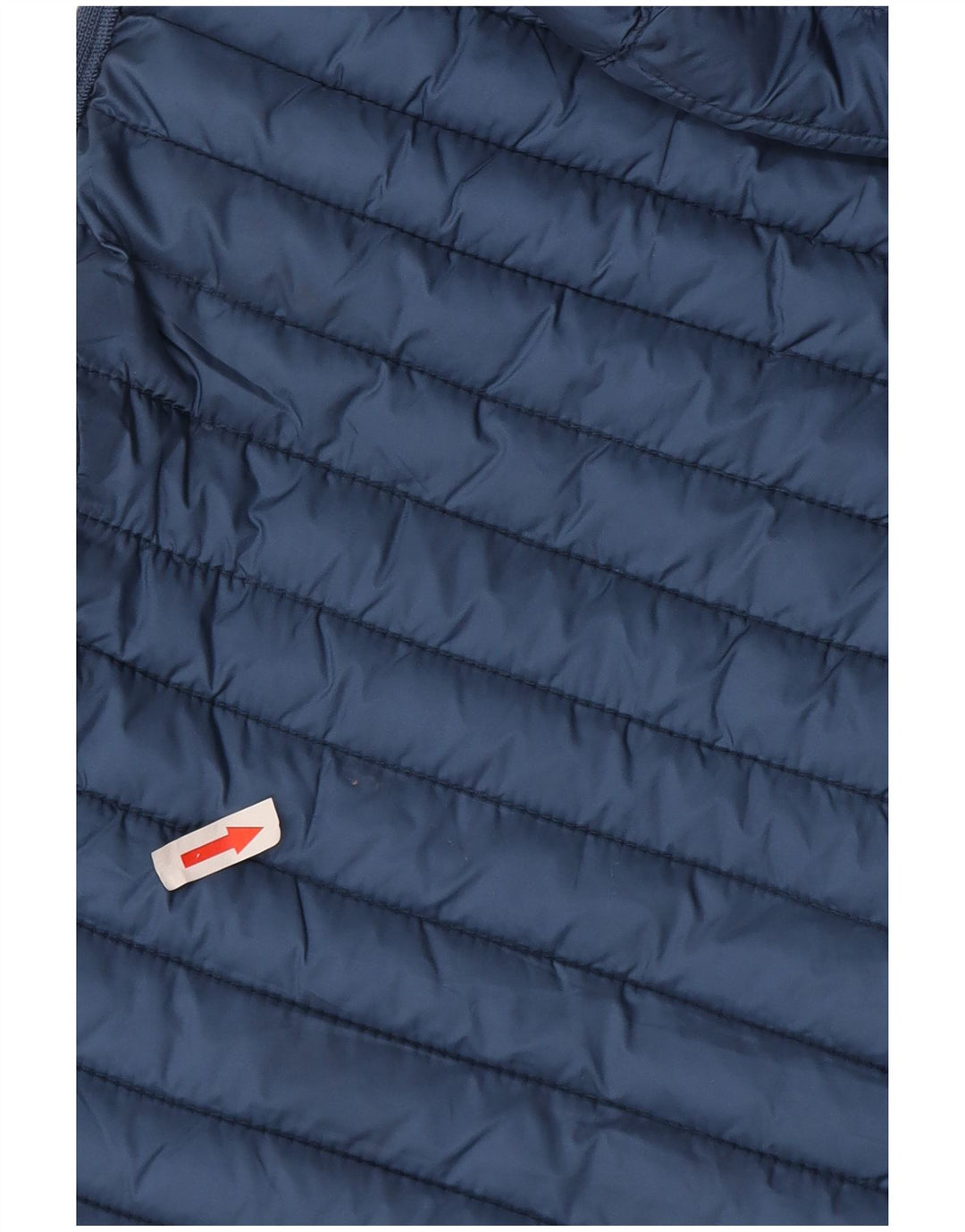 Massimo Dutti Dame Hætte Polstret Gilet UK 12 Medium Blue Polyester