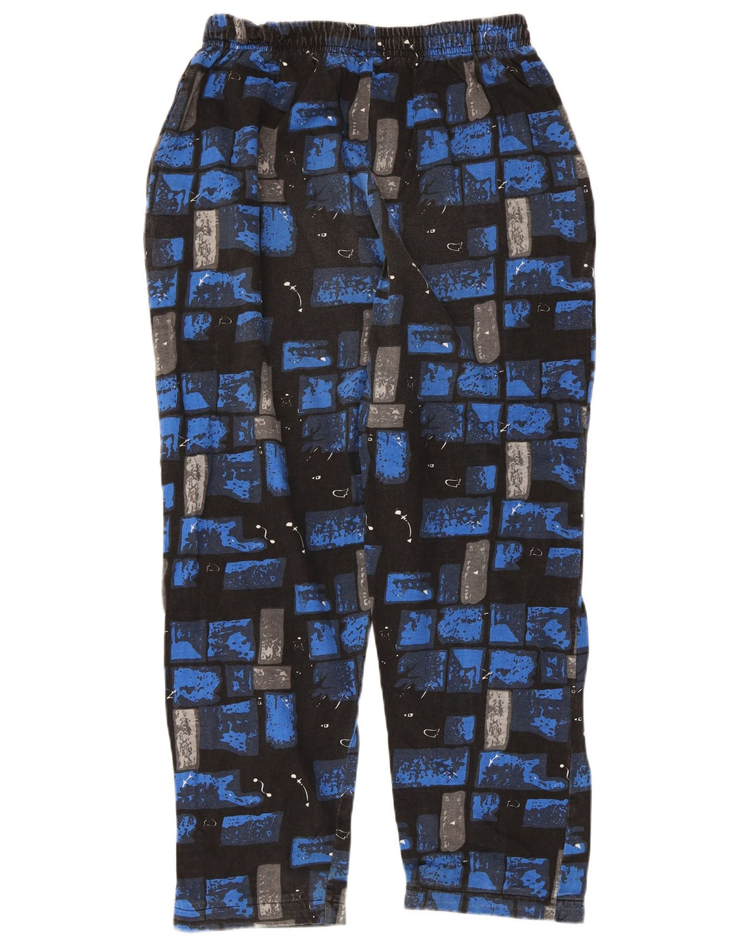 John Baner Herre træningsdragt Bukser UK 44/46 XL Blå Patchwork Bomuld