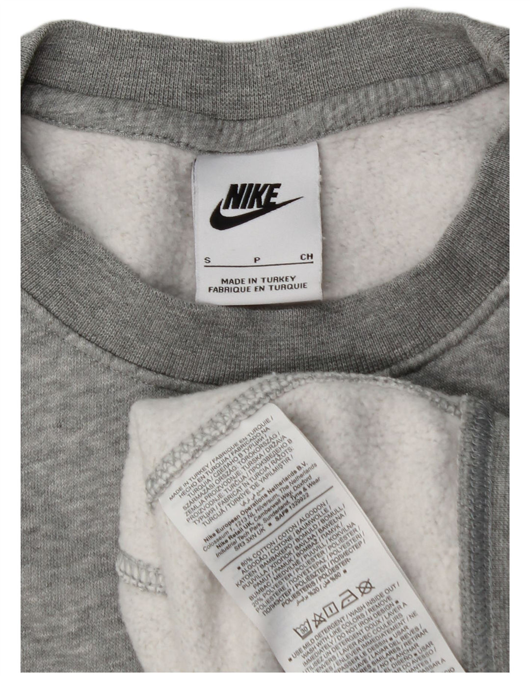 NIKE Loose Fit Sweatshirt Jumper lille grå bomuld