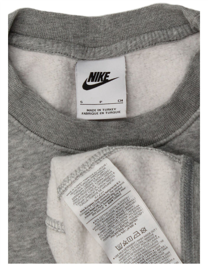 NIKE Loose Fit Sweatshirt Jumper lille grå bomuld