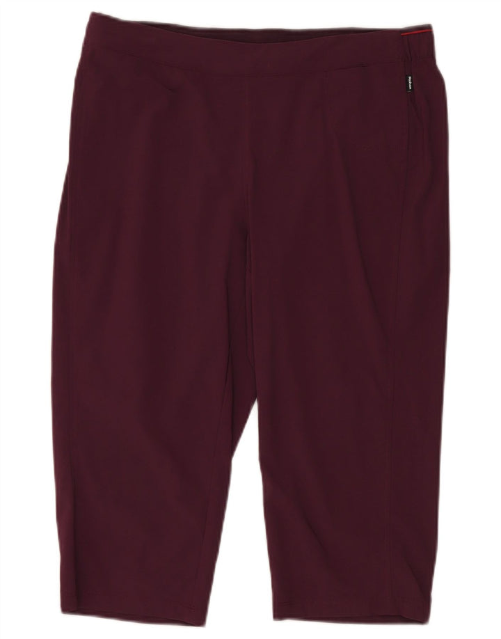 Rohan Dame Capri Leggings UK 14 Large Bourgogne Polyamid