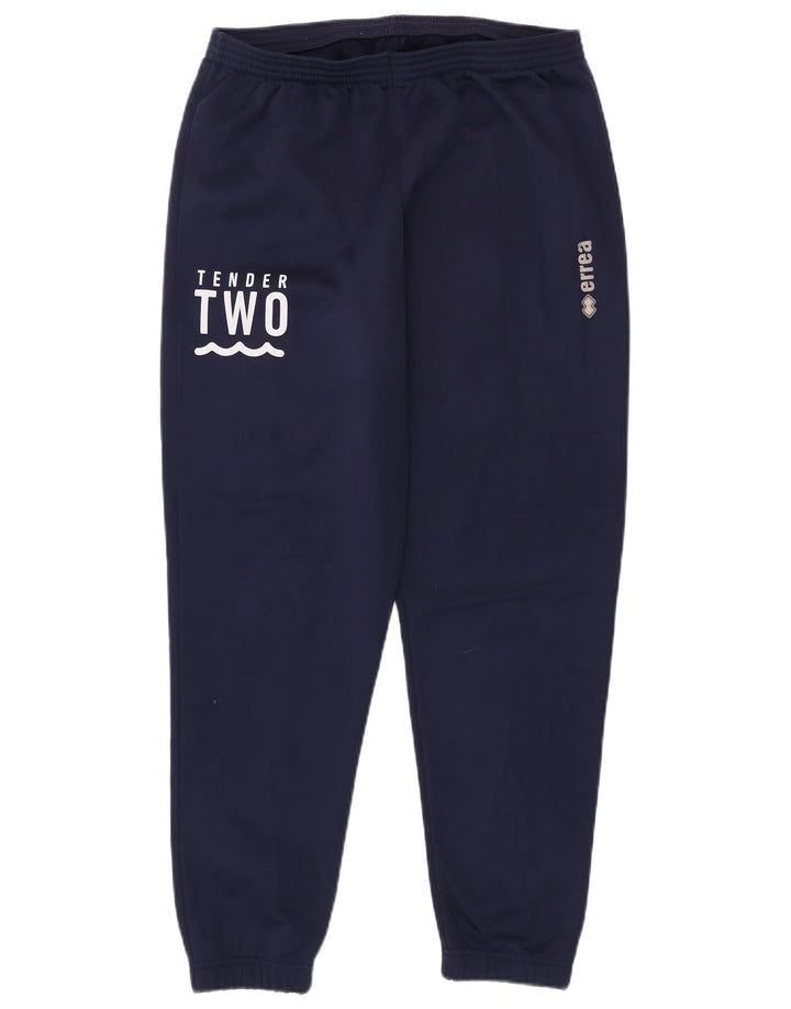 Errea Herre grafisk træningsdragt Bukser Joggers Large Navy Blue Polyester