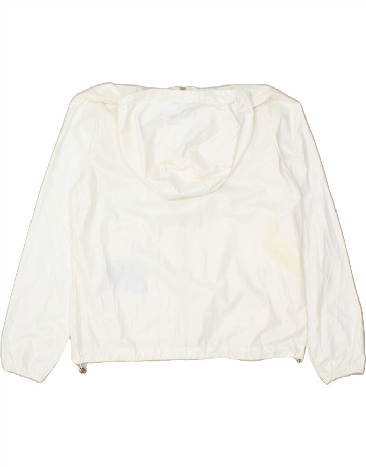 CIESSE PIUMINI Womens Hooded Rain Jacket UK 12 Medium White | Vintage Ciesse Piumini | Thrift | Second-Hand Ciesse Piumini | Used Clothing | Messina Hembry 