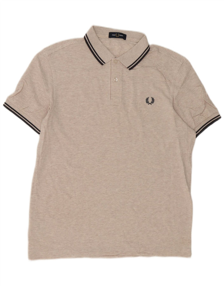 Fred Perry herre poloshirt stor beige bomuld