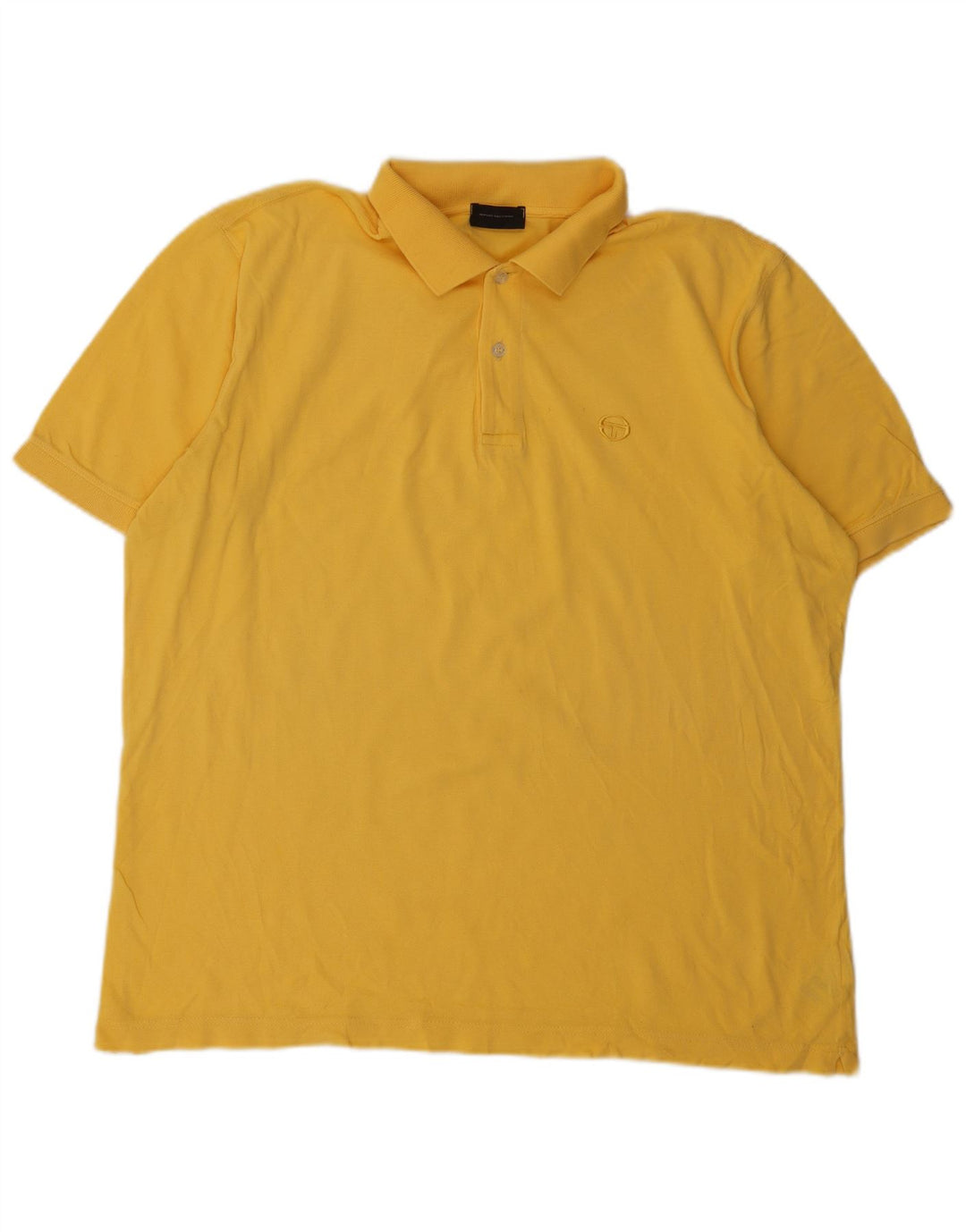 Sergio Tacchini Herre Polo Shirt IT 52 Stor Gul Bomuld