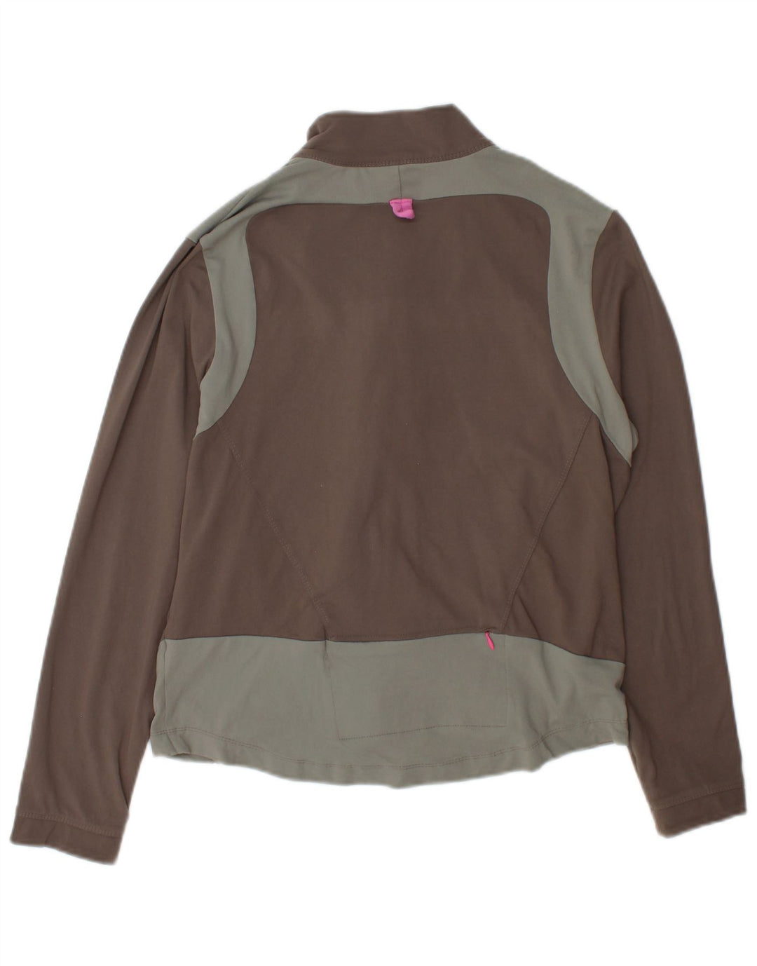 Marks & Spencer Womens træningsdragt topjakke UK 14 Stor brun farveblok