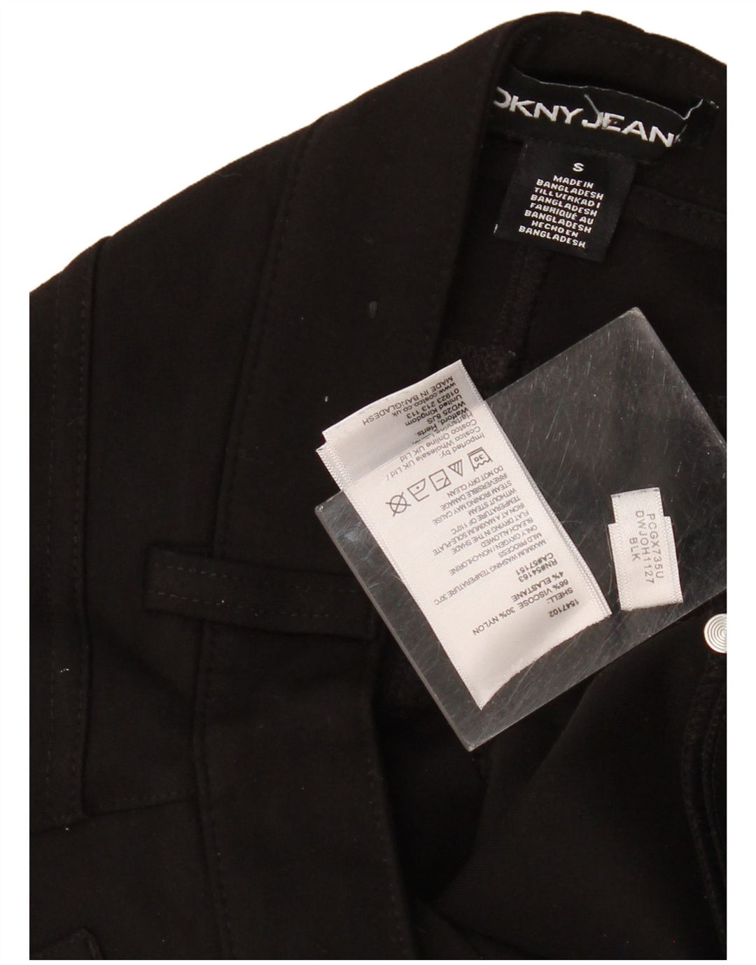 Dkny Dame Lige Casual Bukser Small W27 L28 Sort Viscose