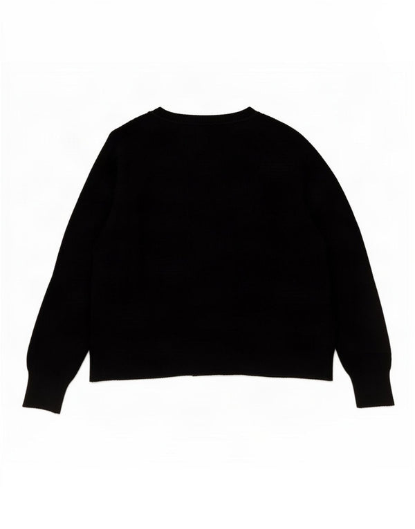Marks & Spencer Dame Cardigan Sweater UK 20 2XL Sort Viscose