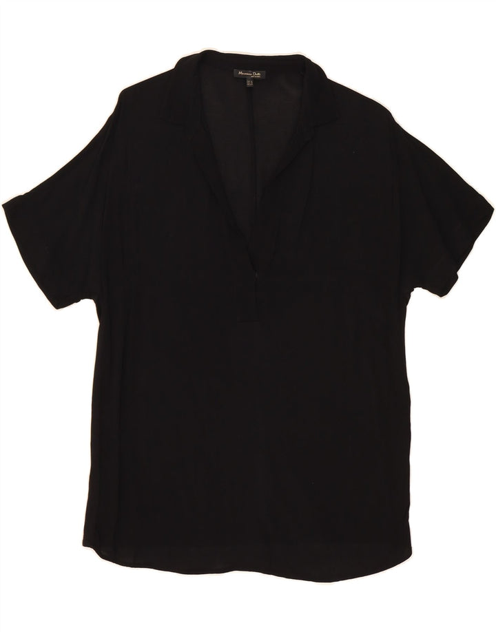MASSIMO DUTTI Womens Oversized Basic Dress UK 6 XS Black Vintage Massimo Dutti and Second-Hand Massimo Dutti from Messina Hembry 