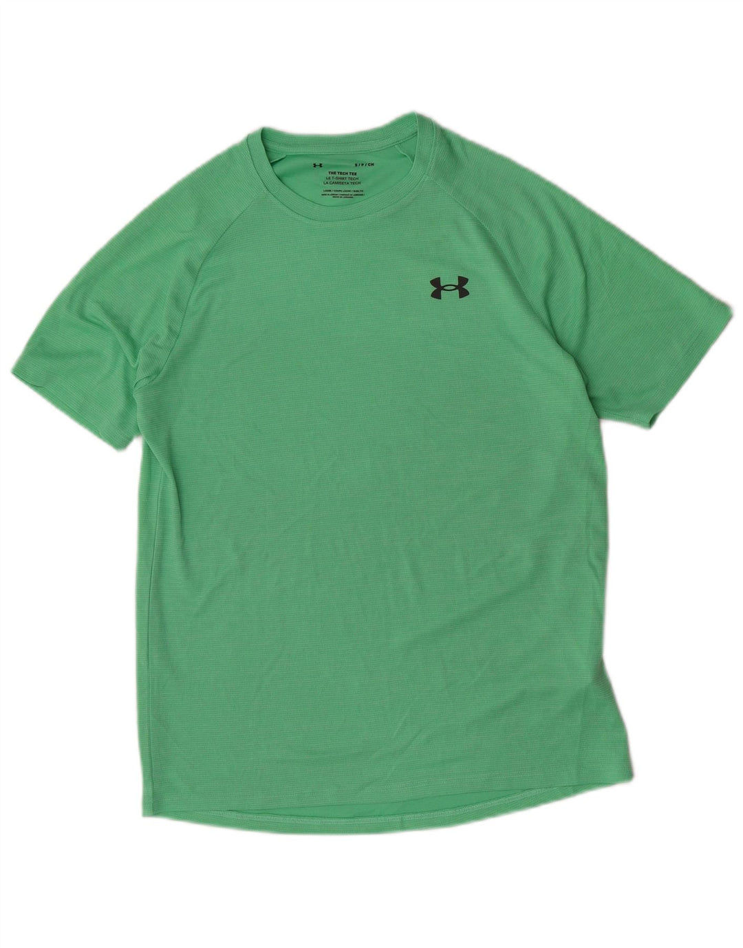 Under Armour Herre T-Shirt Top Lille Grøn Polyester