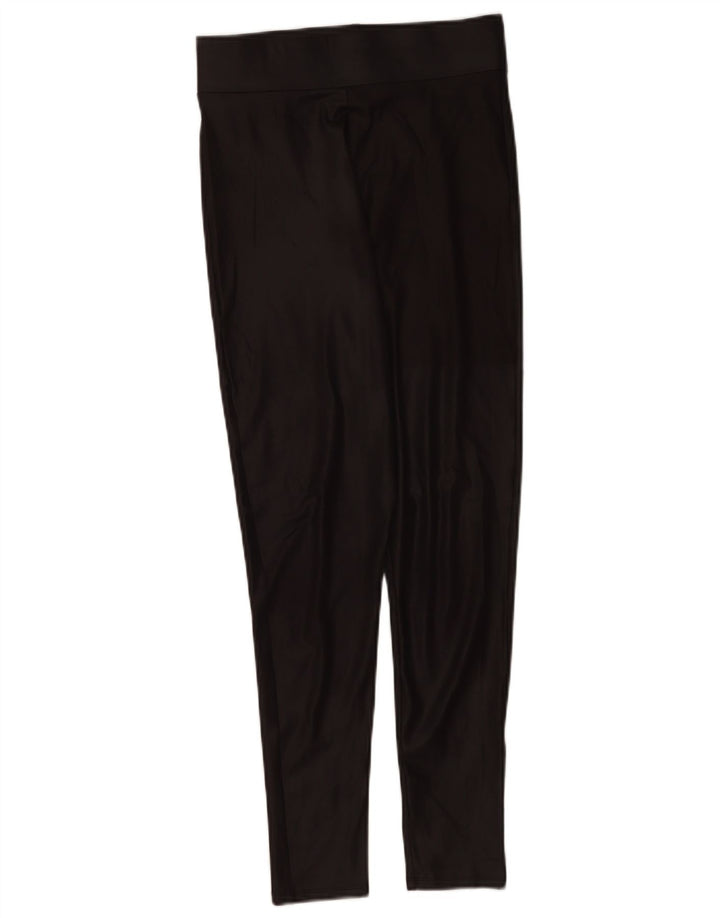 Zara Womens Leggings UK 8 Small Black Polyester