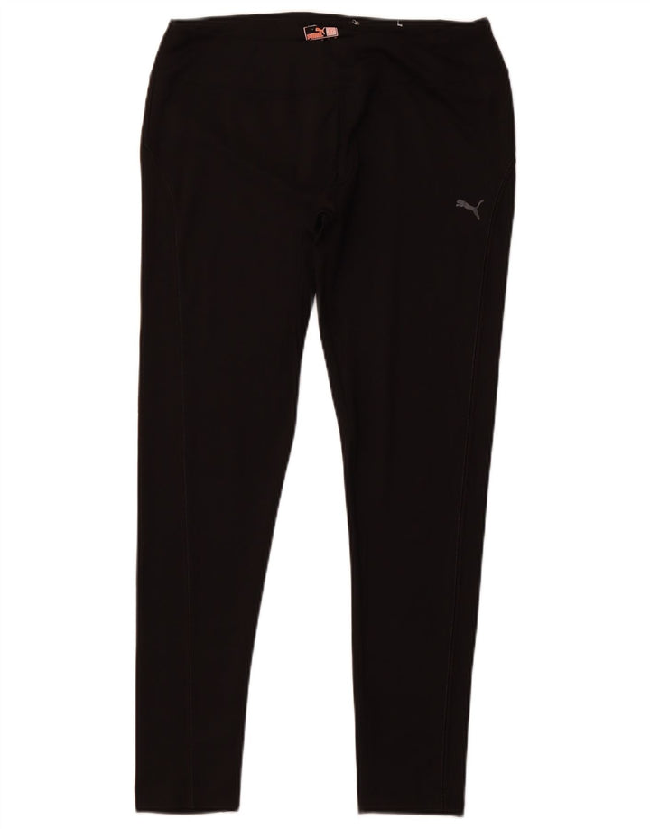 PUMA Womens Leggings UK 14 Large Black Polyester