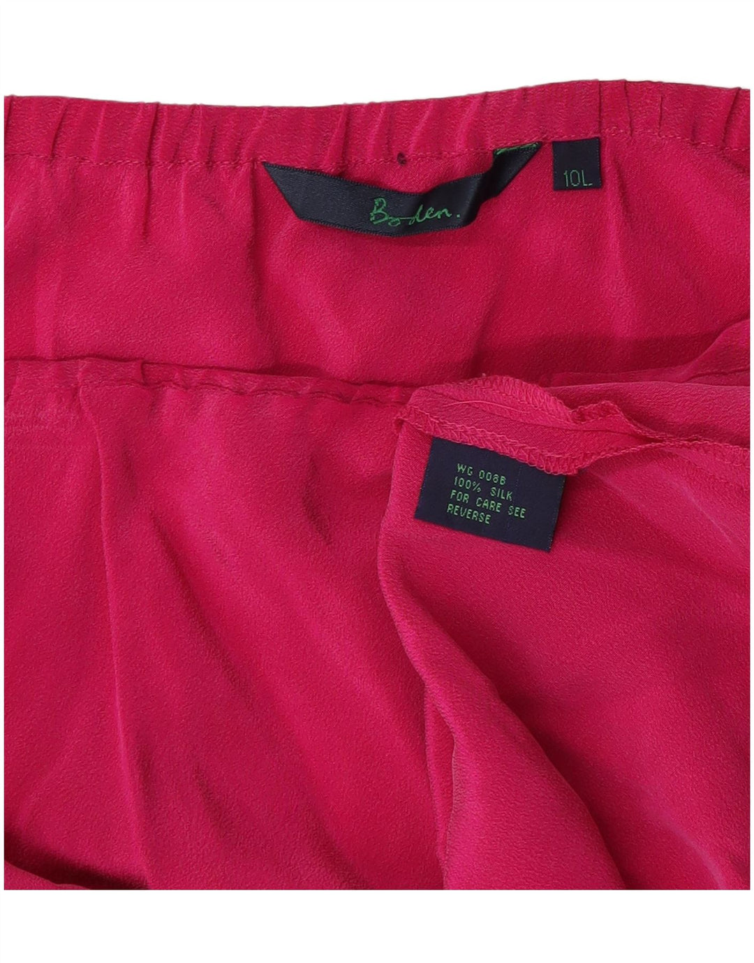 Boden Dame lige nederdel UK 10 Small W32 Pink Silk