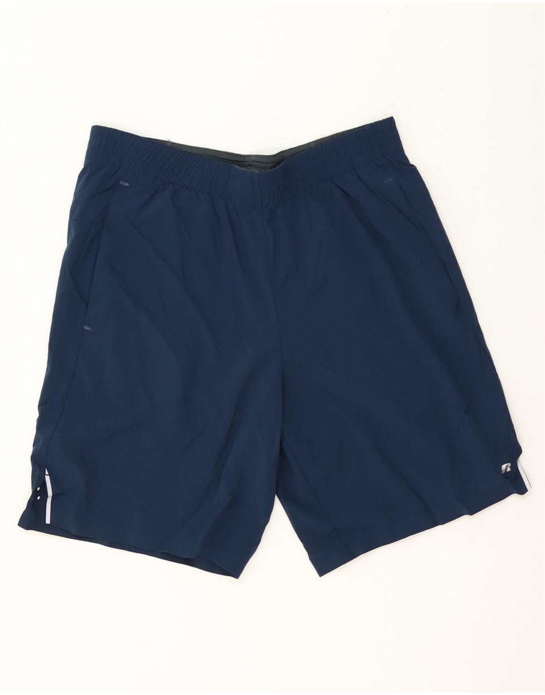 RUSSELL ATHLETIC Mens Sport Shorts Medium Navy Blue Polyester Vintage Russell Athletic and Second-Hand Russell Athletic from Messina Hembry 