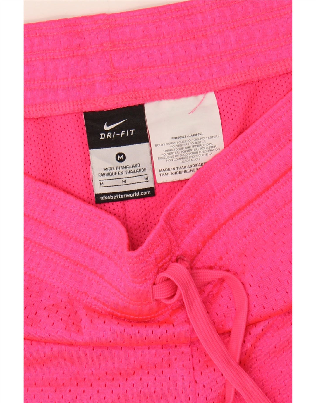 NIKE Womens Sport Shorts UK 14 Medium Pink Polyester Vintage Nike and Second-Hand Nike from Messina Hembry 