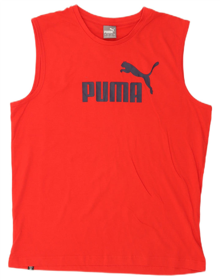 Puma Herre Grafisk Vest Top Stor Rød