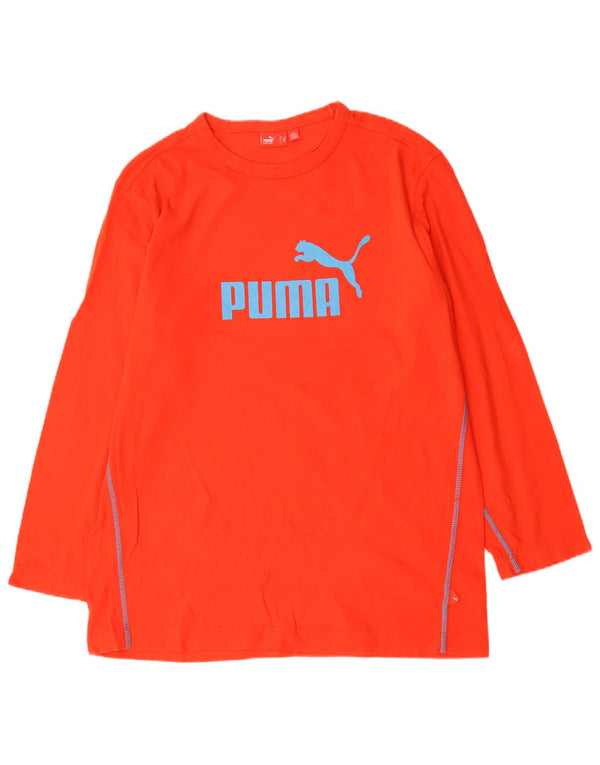 Puma Herre Grafisk Top Langærmet Stor Rød Bomuld