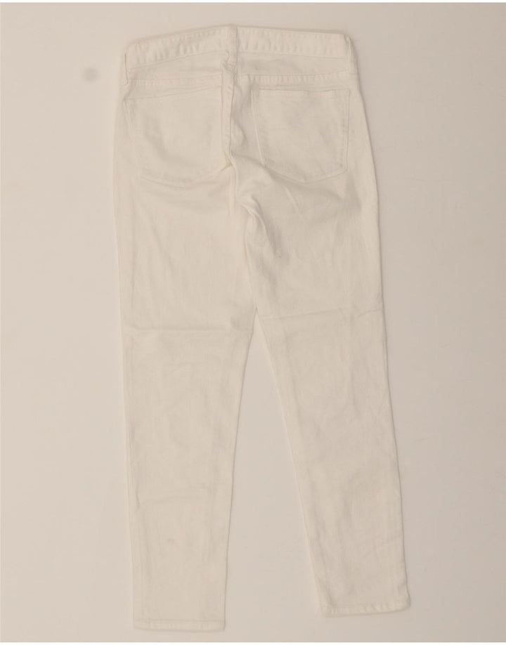 J. CREW Womens Skinny Jeans W25 L27 White Cotton Vintage J. Crew and Second-Hand J. Crew from Messina Hembry 