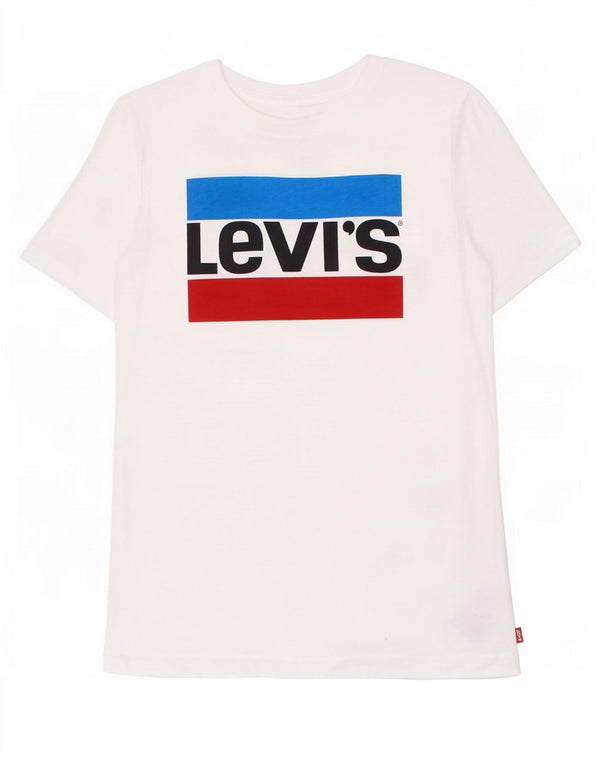 Levi's Boys Grafisk T-Shirt Top 15-16 År Hvid Bomuld
