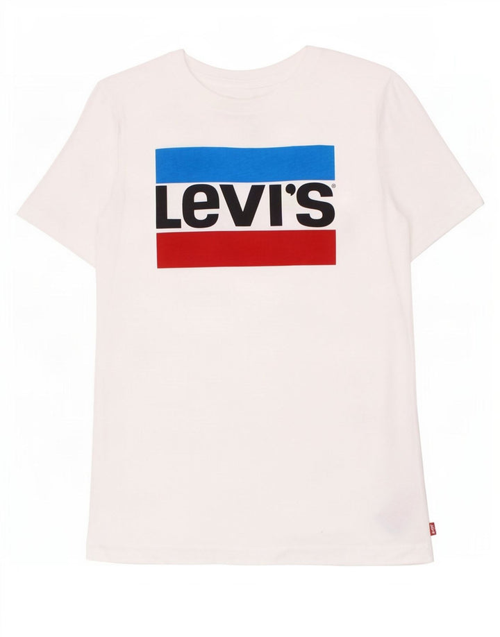 Levi's Boys Grafisk T-Shirt Top 15-16 År Hvid Bomuld